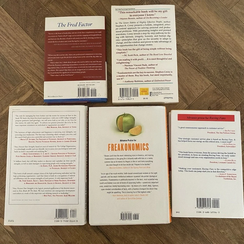 Lot 6 Books Self Help Motivation Improvement Mindset Finance Business